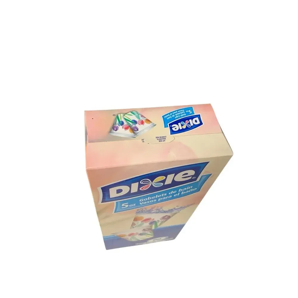 NEW Dixie 5 oz Bath Cups Rosy Watercolors 90 CT Disposable Paper Cups Unopened‎